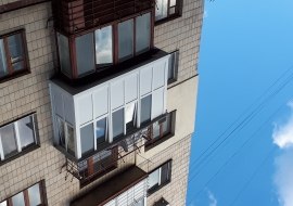 Монтаж Балкону з виносом по плиті на 350мм